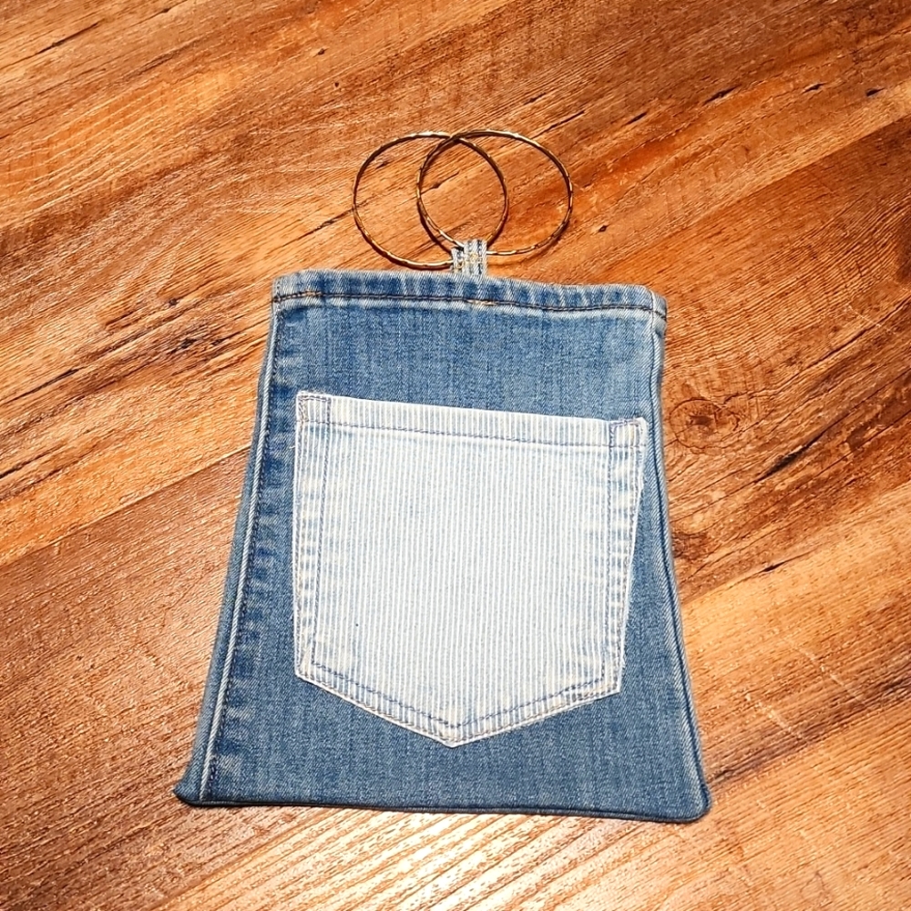 Wristlet Denim Bag